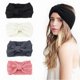 thumbnail image 1 of Women's Winter Headbands, 4-Pack Knitted Ear Warmers, Crochet Hair Bands for Cold Weather Styling, 1 of 5