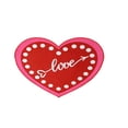thumbnail image 1 of TIELUTT Valentine's Day Red Heart Rug Heart Shaped Non Bathroom Rug Washable Mat Kitchen Decorative Floor Mat or Blankets with Fringe Knit Blanket Area Rugs for Bedroom Sweater Blanket Bedroom Carpet, 1 of 8