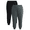 Green Midnight/Black Soot, variant on Athletic Works Women's Plus 2-Pack Super Soft Jogger, Sizes 1X-4X