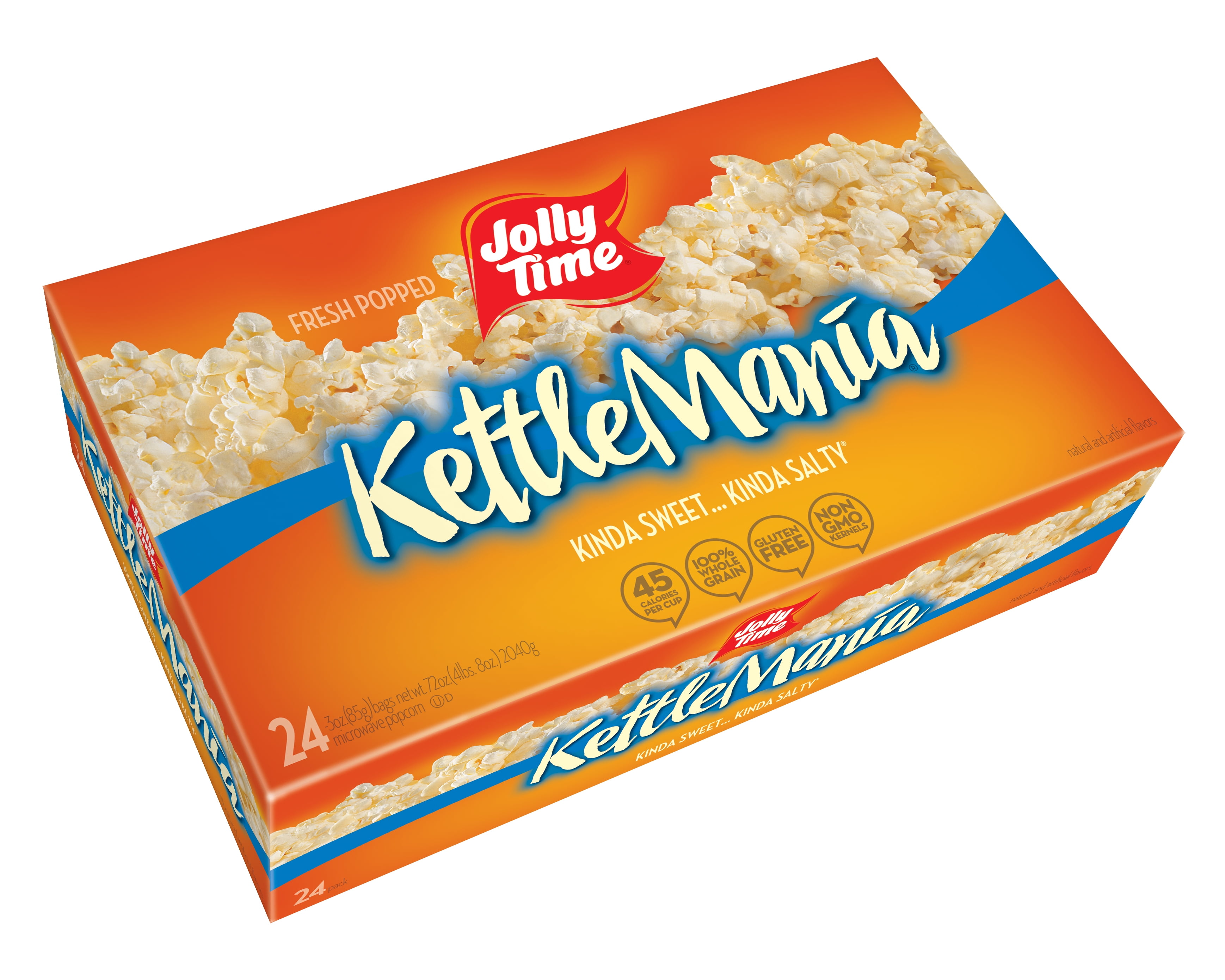 Buy JOLLY TIME Kettlemania Microwave Kettle Corn Popcorn, 24 Ct (3 oz