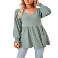 thumbnail image 4 of PENGXIANG Tunique pour Femmes T-Shirts à Manches Longues et Col Rond, 4 of 7