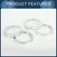 thumbnail image 4 of Unique Bargains Hub Centric Rings, 54.1mm ID to 72.6mm OD Vehicle Wheel Hubrings Aluminum Alloy, 4 Pcs, 4 of 6