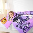 thumbnail image 4 of Homewish Purple 3D Letter Print Full Size Comforter Sets,Halloween Monogrammed B Bedding Comforter Set,Halloween Reversible,3pcs,1 Comforter and 2 Pillowcases, 4 of 7