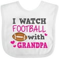 thumbnail image 3 of Inktastic I Watch Football with My Grandpa Girls Baby Bib, 3 of 4