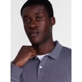 thumbnail image 4 of George Men's Interlock Polo Shirt with Long Sleeves, Sizes S-5XB, 4 of 5