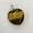 Tiger Eye, variant on Semi Precious Healing Crystal Love Heart Stone Pendant Necklace Jewelry Making -Black Quartz Rutilated