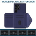 thumbnail image 4 of for Samsung Galaxy S23 Ultra Slim Case with Card Holders and Strap for Women, Samsung Galaxy S23 Ultra Phone Case Wallet PU Leather Kickstand RFID Blocking Flip Shockproof Wallet Case - Blue, 4 of 11
