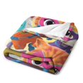 thumbnail image 4 of Manta SuperKitties de franela suave y acogedora con dibujos animados para niños y niñas, mantas de vellón cálidas de lujo para sofá, cama, camping, viajes, 60 x 80 pulgadas, 4 of 8