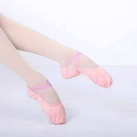 

Women Ballet Shoes Canvas Girls Dance Slippers Split Sole Gymnastics Yoga Dancing Shoes Children Adult Ballerina Shoes Pink 39