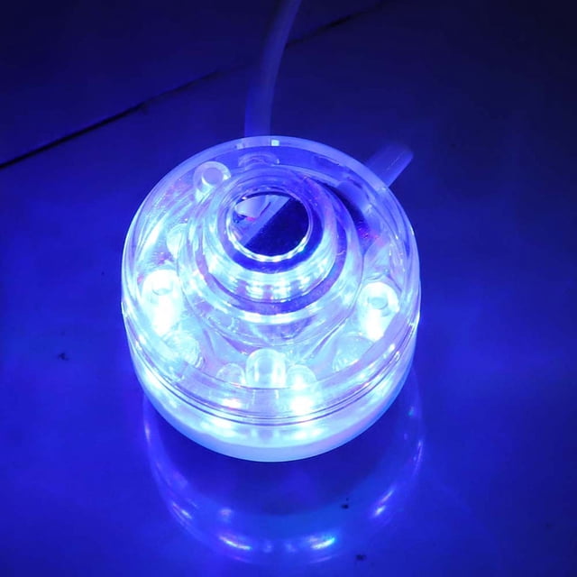 Fish Light Oxygen Bubble Light Air Pump Light Multi-Colored Submersible LED Aquarium Air Stone