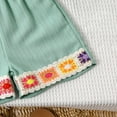 thumbnail image 6 of Ugoldhm Girls Summer Outfits Cute Embroidered Top and Shorts Set 2025 Fashion Vacation Clothes Size 3-10, 6 of 9