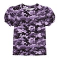 thumbnail image 2 of Bnwani Girls T-shirts Casual Crew Neck Shirt Comfortable Summer Tops Purple Sizes 4-15, 2 of 8