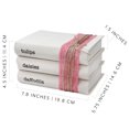 thumbnail image 6 of AuldHome Design Spring Faux Book Stack; Decorative Easter Book Set w/ Burlap Ribbon Wrap, 6 of 9