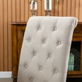 thumbnail image 2 of Snugway Tufted Dining Chairs Set of 2,Upholstered Fabric Accent Parsons Diner Chairs-Beige, 2 of 8