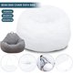 thumbnail image 1 of Saco De Sofá - Puf De Felpa Ultrasuave - Puf De Espuma Viscoelástica Con Funda De Microgamuza - Muebles Y Accesorios Rellenos De Espuma Para Dormitorio (39 X 47 Pulgadas) Muyoka Hogar, 1 of 7
