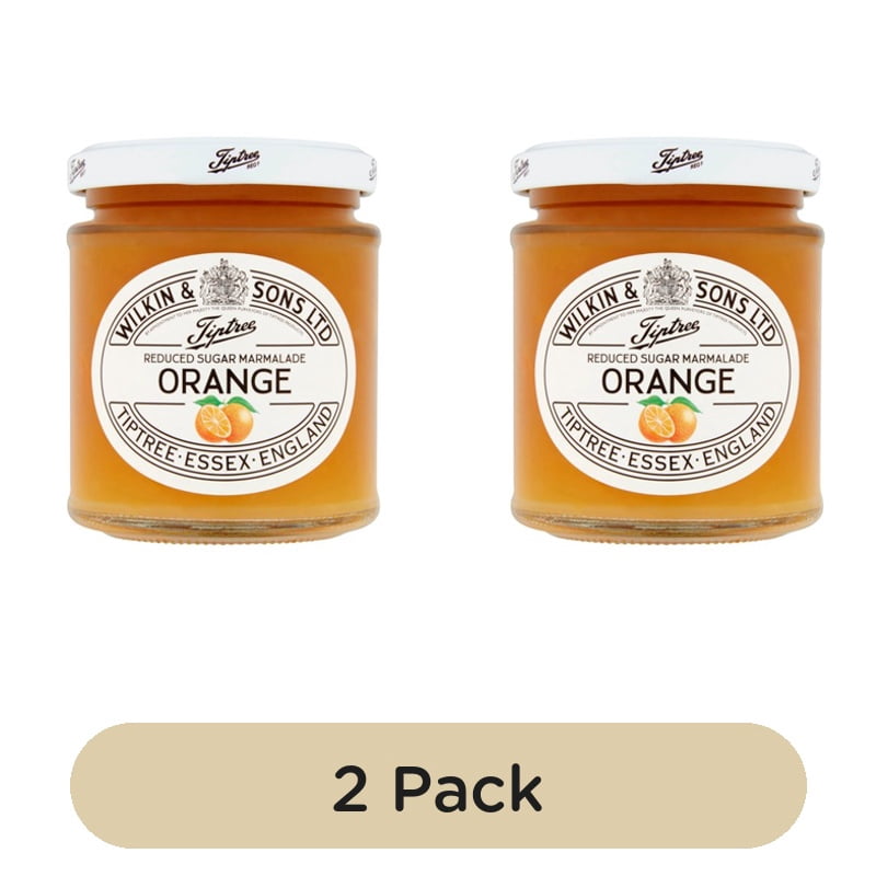 Tiptree Orange Reduced Sugar Marmalade 200g, British Import (Pack of 2)