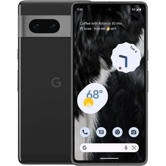 Restored Google Pixel 7 5G, 128GB, Obsidian - Unlocked (Refurbished)