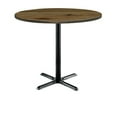 thumbnail image 3 of KFI Studios Urban Loft 3.5' Round Bistro Table, Barnwood, Black X Base, 3 of 3