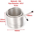 thumbnail image 2 of Miumaeov 50' Stainless Steel Wort Chiller Cooling Coil Pipe Home Brewing Beer Immersion Tool Double Layer, 2 of 12
