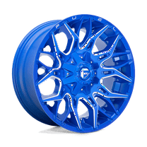 Fuel D770 Twitch 20X10 8X180 -18Et 124.3Cb Anodized Blue Milled Wheel