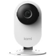 Kami Mini Smart WiFi 1080P Camera with Voice Control, Requires 2.4GHz WiFi, White