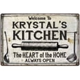 thumbnail image 1 of KRYSTAL'S Kitchen Farmhouse Sign 8 x 12 Matte Finish Metal 108120033416, 1 of 1