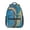 Blue and Gold, variant on Black and Gold Marble Pattern Backpack for School, Cute School Bag with Adjustable Shoulder Straps and Padded Back, 15.3"x11"x6.7"
