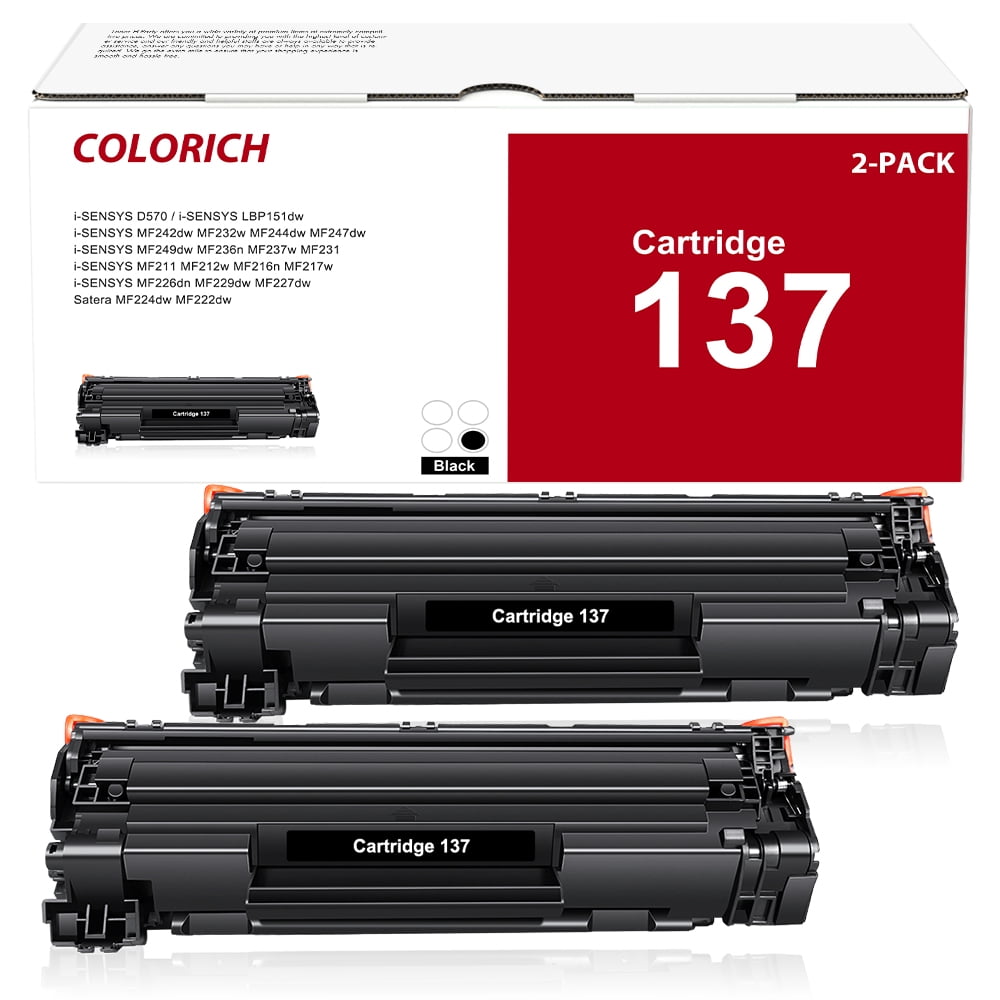 2-Pack AAZTECH Compatible Toner Cartridge for Canon 137 CRG-137 Imageclass MF236n D570 MF249dw MF244dw MF247dw MF232w LBP151dw MF227dw MF229dw MF216n MF212w Printer Ink (Black)
