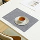 thumbnail image 4 of CaiYueKe Double Sided Heat Insulating Placemat Non Slip Washable Kitchen Dining Table Protector Mat for Home Decor Western Style Wipeable Faux Leather Decorative, 4 of 7