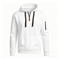 thumbnail image 4 of SRZYMJ Mens Hooded Sweatshirt Casual Long Sleeve Drawstring, 4 of 4