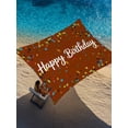 thumbnail image 2 of Sun Shade Sail 8'x10' Happy Birthday Rectangle Sun Shade Sails Canopy Waterproof Polka Dot Ribbon Celebration Brown Outdoor Sunshades Sand UV Block Cover Shades Cloth for Patio Backyard Garden Deck, 2 of 9