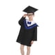 thumbnail image 3 of Vestido de graduación para niños y gorra con borlas para cosplay, actuación de fotografía, jardín de infantes (azul, altura adecuada 120 cm), 3 of 6