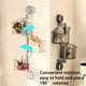 thumbnail image 2 of Organizador giratorio con ventosa, cesta de almacenamiento de cocina de 3 niveles, organizador de contenedores montado en la pared, contenedor de almacenamiento con ventosa sin taladros, estante para, 2 of 8