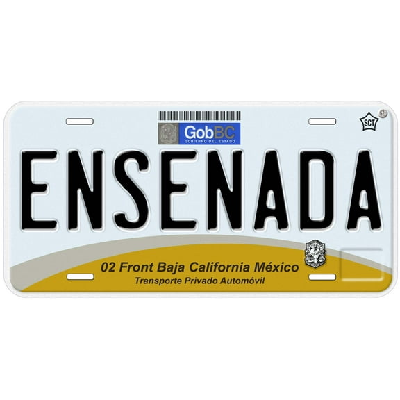 Ensenada Baja California Mexico Novelty Car License Plate