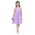 thumbnail image 3 of Eandarui Girls Toddler Kids Flower Chiffon Pleated Bridesmaid Wedding Pageant Party Dress Lavender 4, 3 of 6