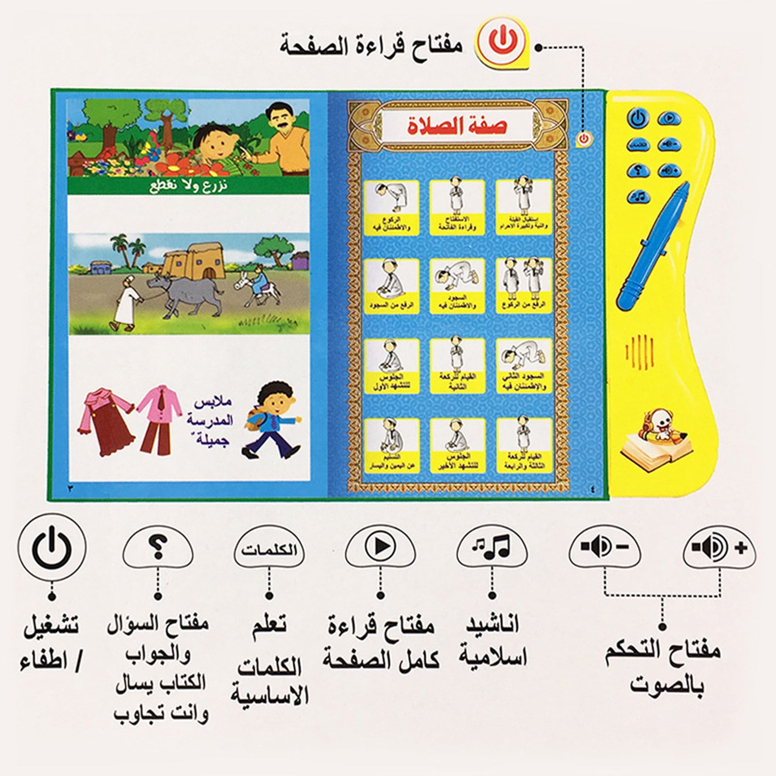 5 Mini Arabic Book Learn Arabic English Alphabet Letters Numbers Read Wholesale