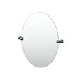 thumbnail image 4 of Gatco A-Line 26.5" Frameless Oval Mirror, Matte Black, 4 of 4