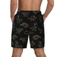 thumbnail image 4 of Goofa Neon Dinosaur Printed Men's Swim Trunks Board Shorts Quick Dry Mens Swimming Trunks with Compression Liner,Breathable Fit Hawaii Beach Shorts-XX-Large, 4 of 9