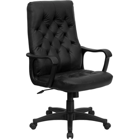 Flash Furniture High Back Traditional Swivel Office Chair in Black