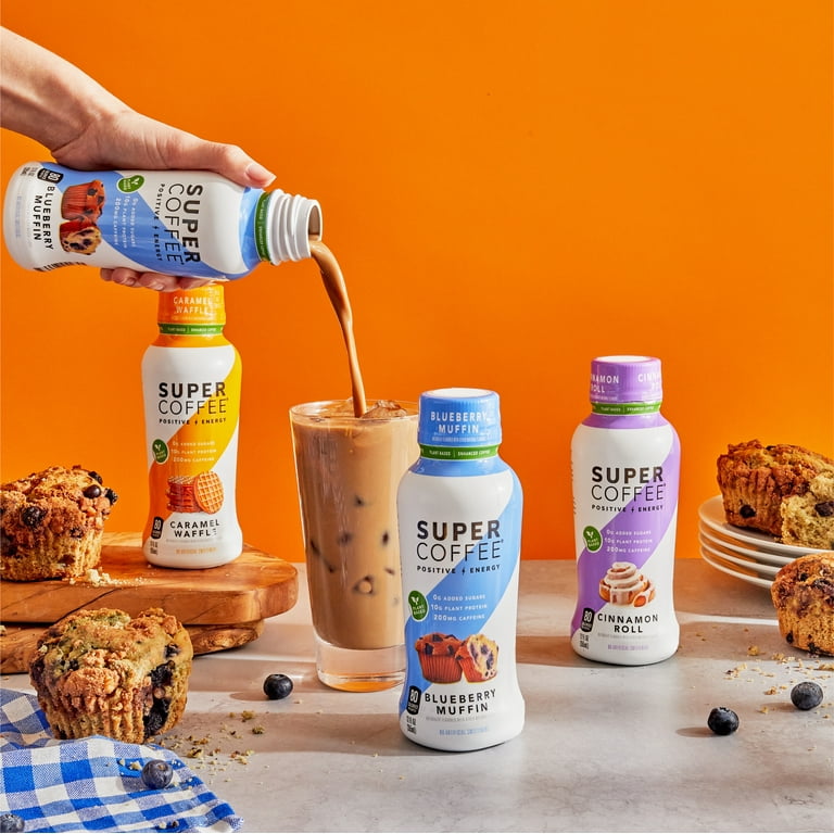 Super Coffee Peppermint Mocha Latte, 12 fl oz Iced Coffee Bottle