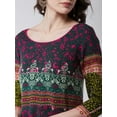 thumbnail image 5 of Pannkh Women's Mughal Flared Kurta With Tie-Dye Dupatta, 5 of 8