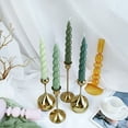 thumbnail image 6 of 4pcs Taper Candle Spiral Candles, Candle Sticks Twisted Candlesticks 7.3 inches Swirl Tapered Candles for Home Décor Dinner Weddings Holiday Party, 6 of 7