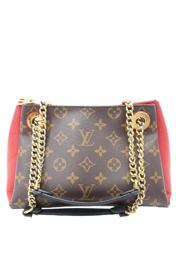 Pre-Owned Pre Owned Louis Vuitton Surene BB Monogram Canvas Shoulder Bag Red