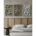 thumbnail image 4 of 16x24in Natural Framed Boho Vintage Flower Framed Wall Art Prints Modern Elegant Abstract for Office Dining Room Hallway Design Home Decor, 4 of 6