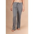 thumbnail image 4 of Women's Cottonique W12209 Latex Free Cotton Drawstring Sleep Pant w/ Pockets (Melange Grey 9), 4 of 4