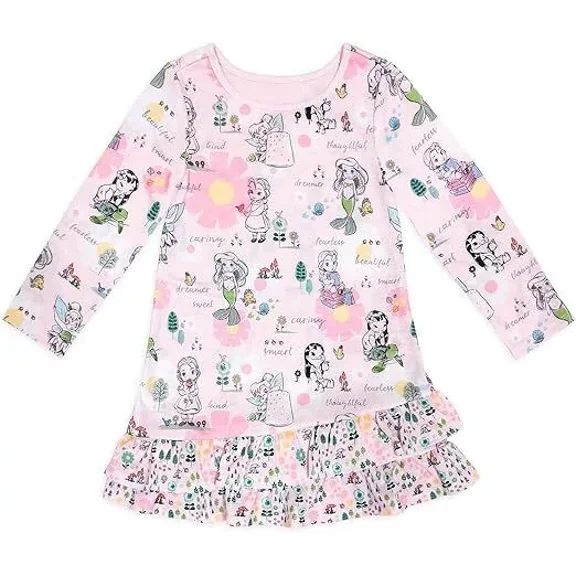 Disney Animators' Collection Nightshirt- for Girls, Size 2