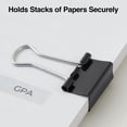 thumbnail image 4 of Staples Small Metal Binder Clips Bulk PK Black 3/4" Size with 3/8" Capacity 480114, 4 of 6