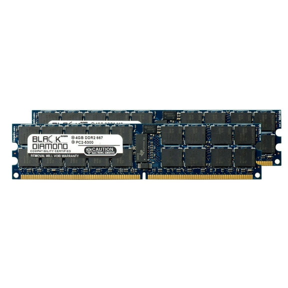 8GB 2X4GB Memory RAM for Uniwide UniServer 1412 DDR2 RDIMM 240pin PC2-5300 667MHz Black Diamond Memory Module Upgrade