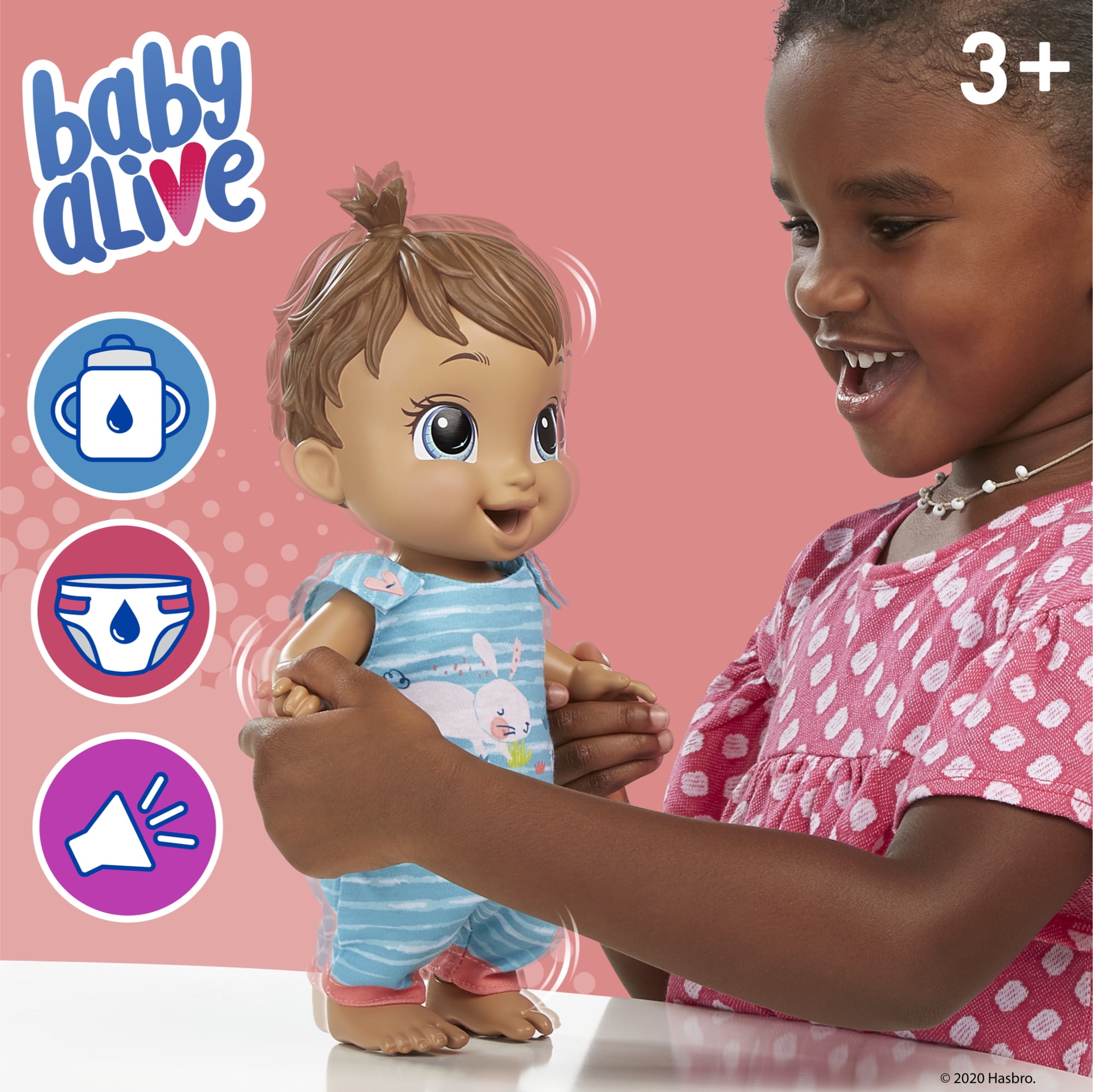 Baby Alive Baby Gotta Bounce Doll, Bunny, Bounces with 25+ SFX