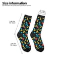 thumbnail image 2 of Naloa Colorful Pineapple Kids Socks Unisex Kids and Toddlers' Crew Socks, ,1 Pairs, 2 of 5